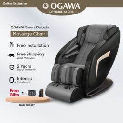 OGAWA Smart Galaxia Massage Chair Free Smart Eye + Pulley Lumbar + 3in1 Leather Kit (Golden Midnight) [Free Shipping WM]*  [Apply Code: 2GT20]